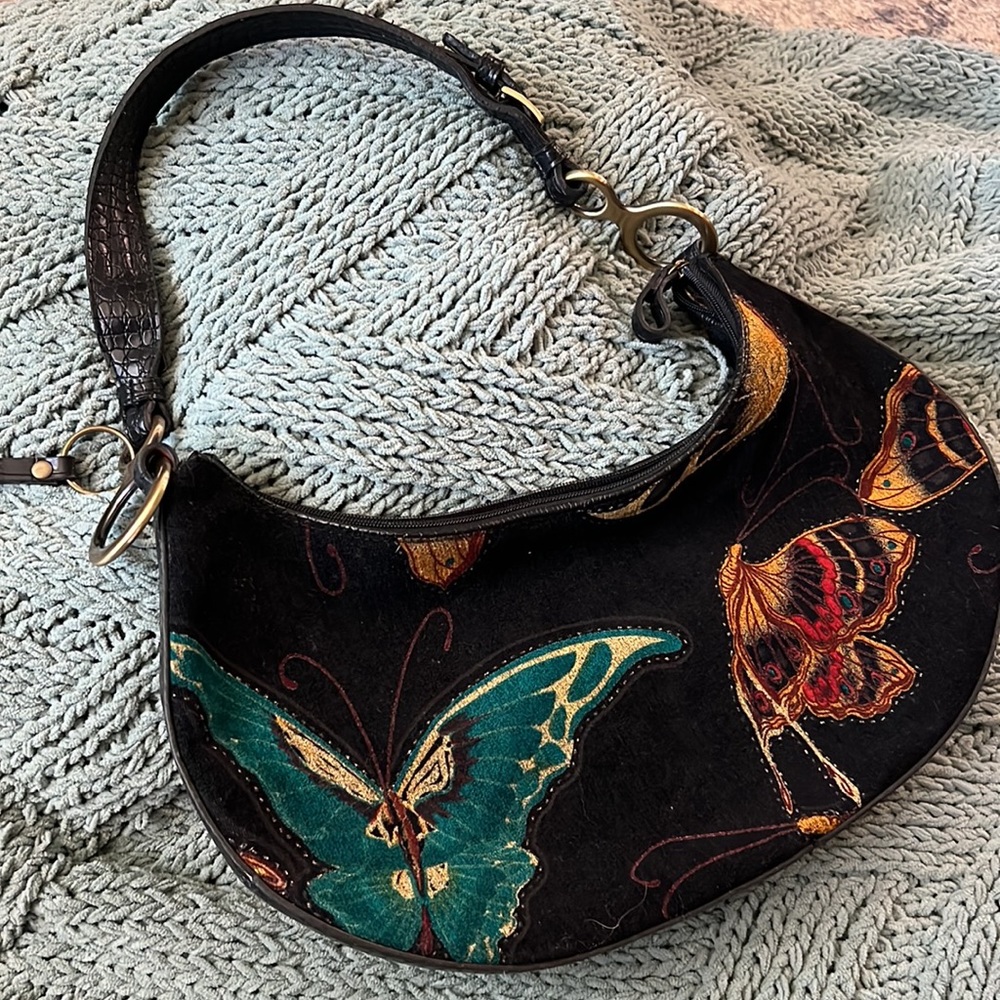 Bueno Butterfly Suede Tote